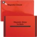FixtureDisplays® Solid yellow Magnetic Closure Pocket - Magnetic-Back - 8 ½
